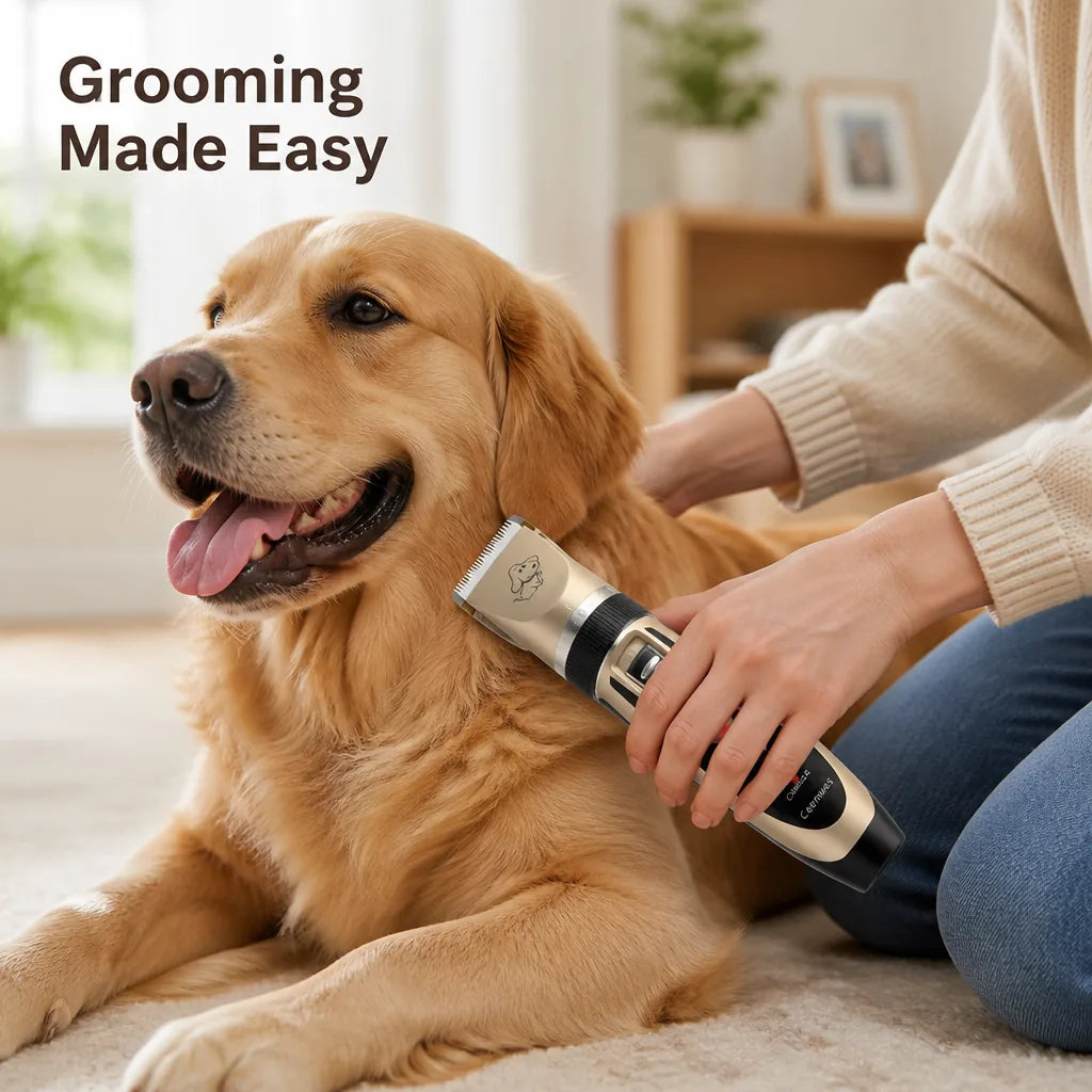 WhisperClip™ — Calm Every Pet with Effortless, Silent Precision Grooming