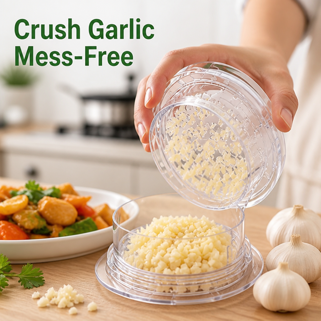 CloveCrush™ — Crush Garlic Mess-Free and Unleash Bold Flavor Instantly