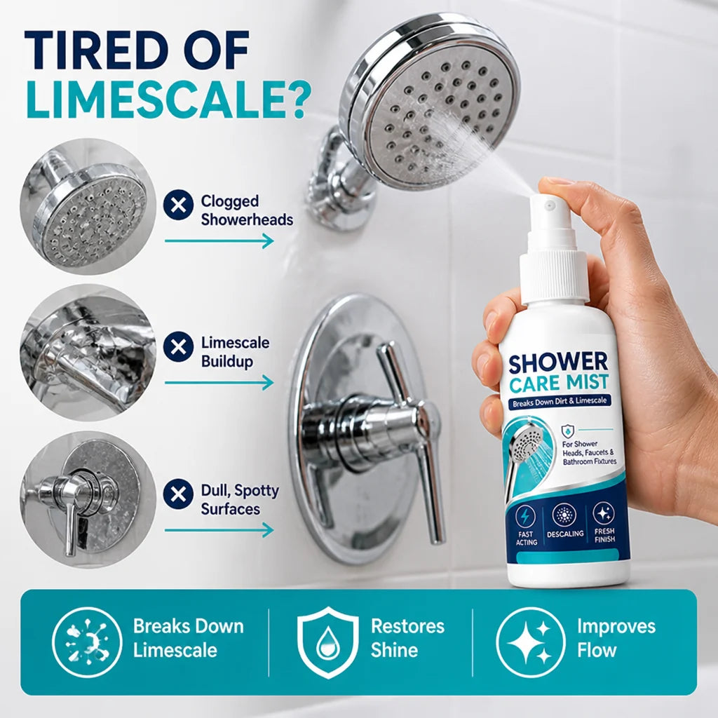 Descalia™ Limescale Eraser — Instantly Revive Your Bathroom’s Gleam and Confidence
