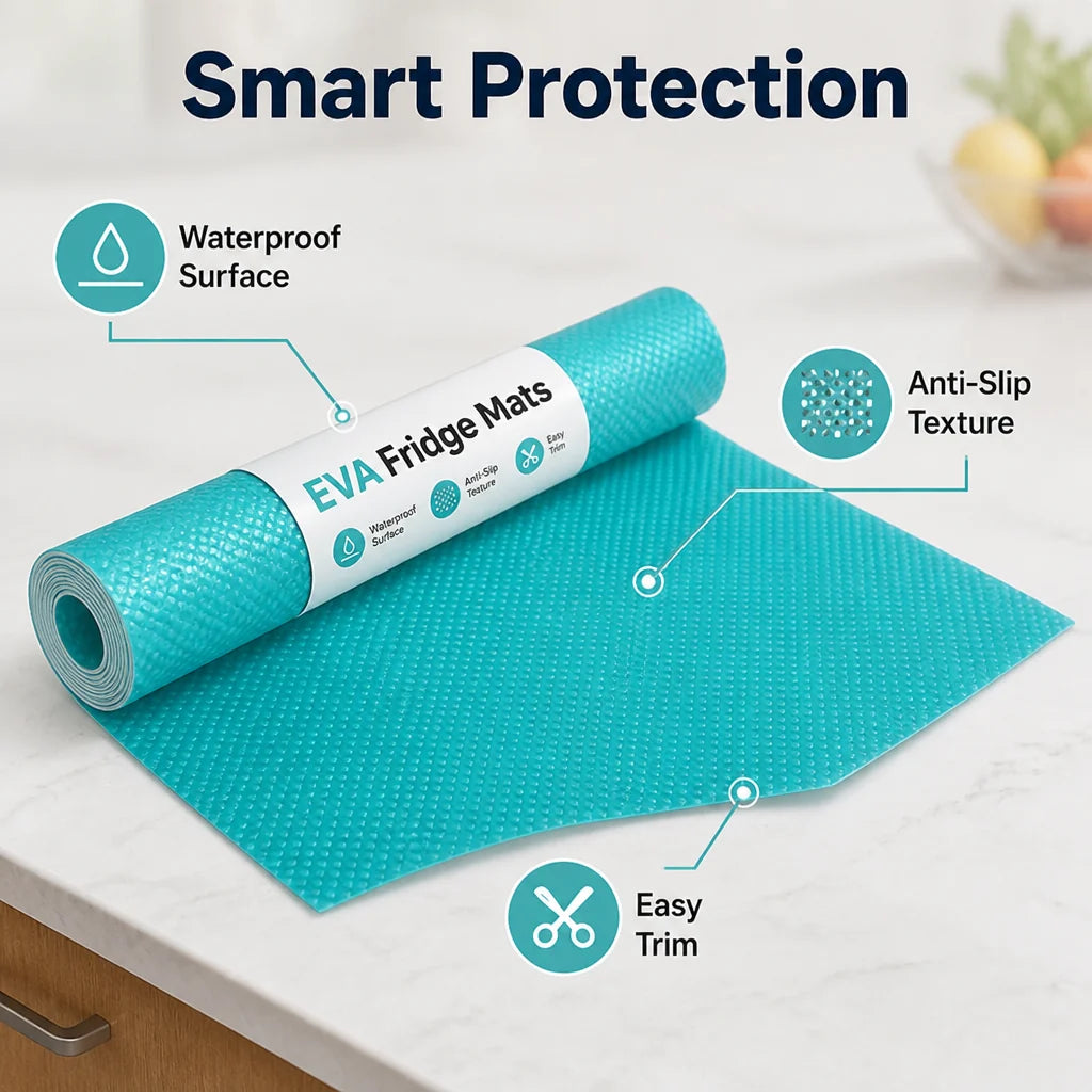 GlaciaGuard™ Liners — Turn Your Fridge Into a Fresh, Spotless Sanctuary Every Day