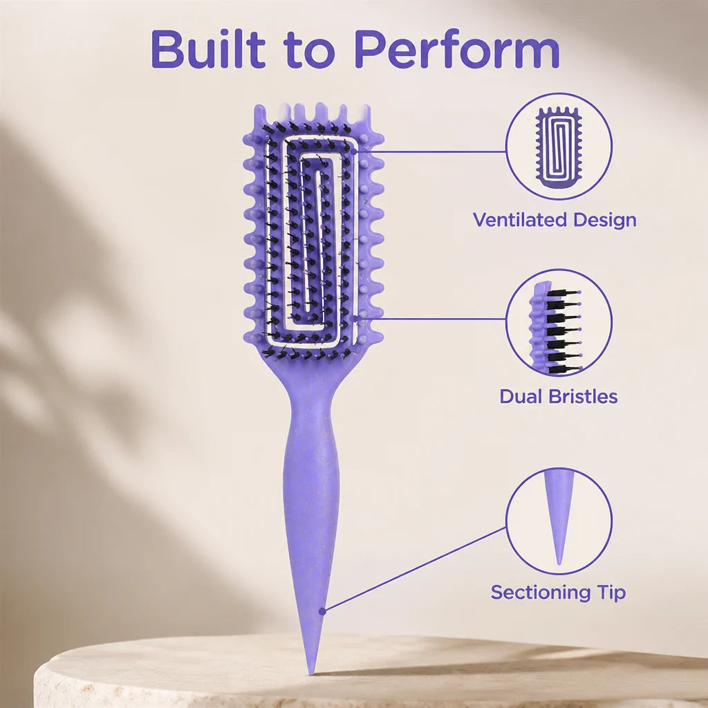 Coilavelle™ Styling Brush — Sculpt Stunning Curls That Shine All Day Without the Frizz