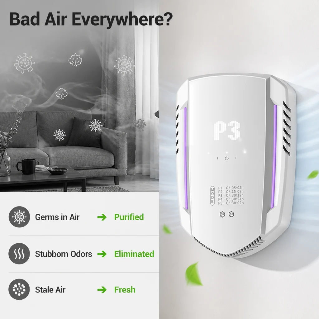 Aironvexa™— Breathe Easy and Live Free from Odors and Germs Every Day