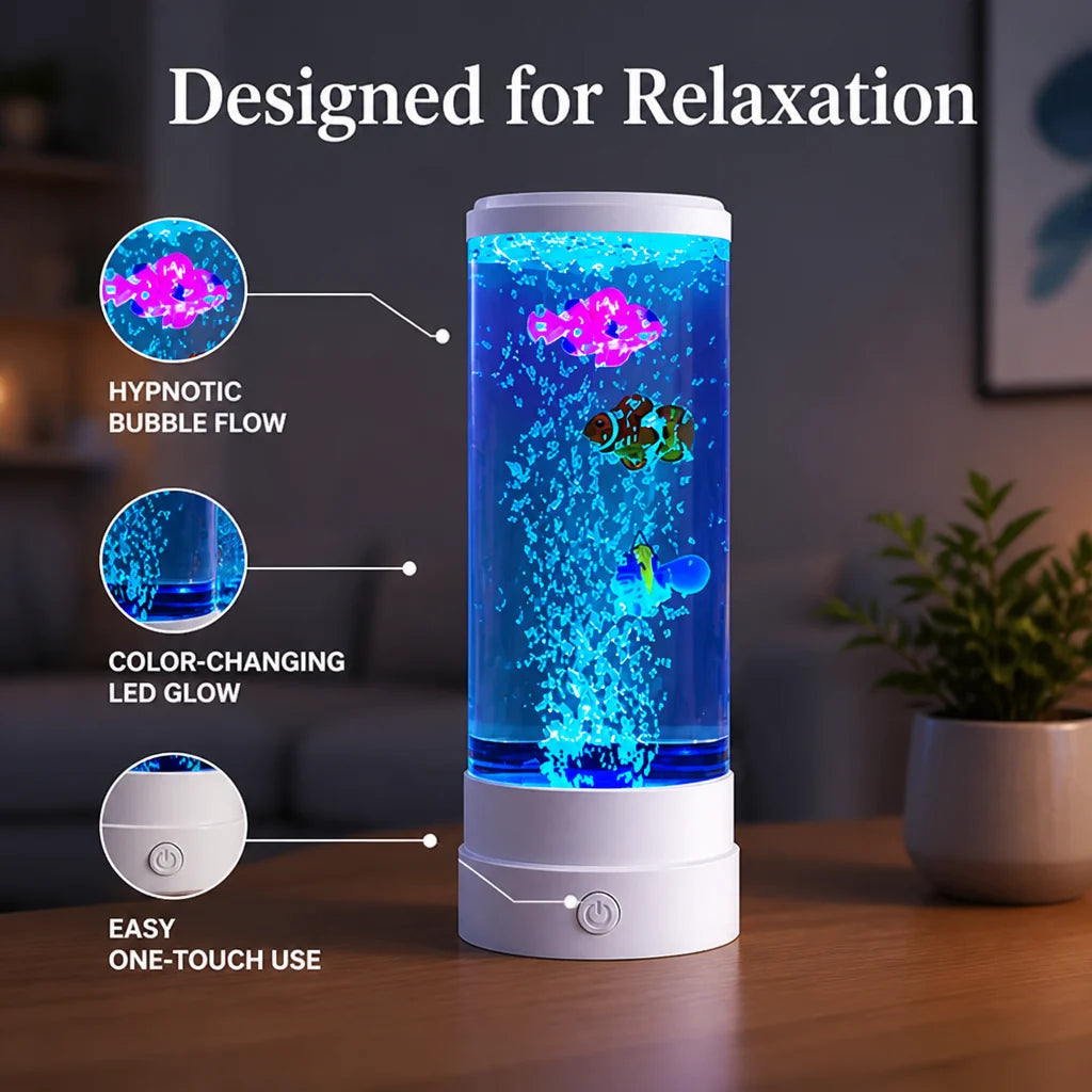 BubbleDrift Lamp — Let Gentle Bubbles Float Through a Mesmerising Glow