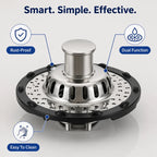 DrainDazzle™ — Effortless Kitchen Control for a Fresh, Spotless Sink Every Day
