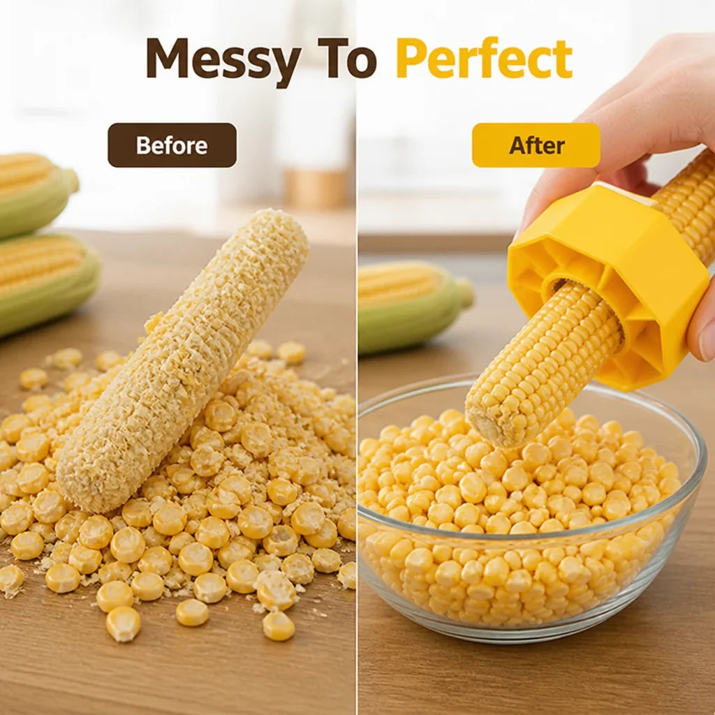 CobCleave™ — Strip Fresh Corn From the Cob With Clean, Easy Cuts