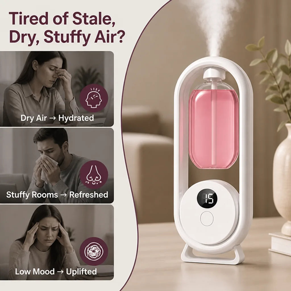 AuraMist™ — Instantly Fill Your Space with Soothing Calm and Clear Focus