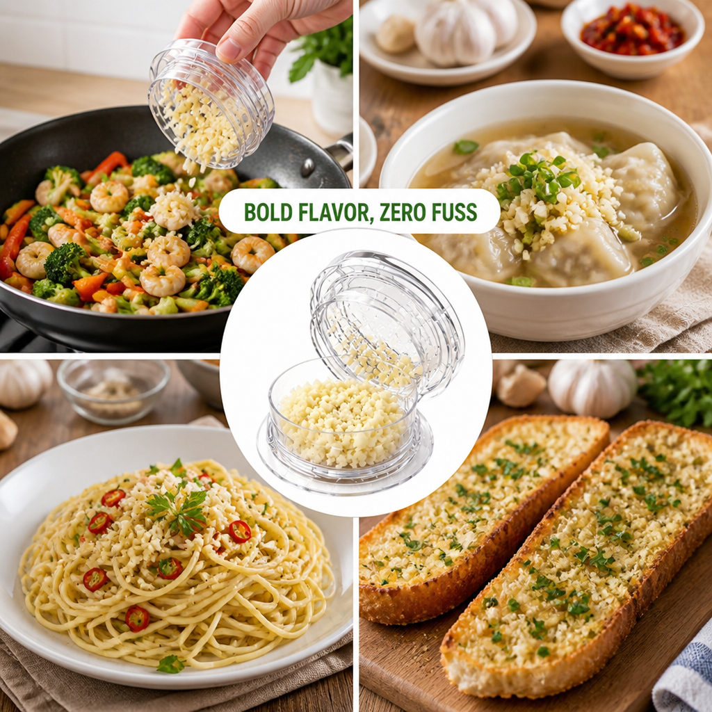 CloveCrush™ — Crush Garlic Mess-Free and Unleash Bold Flavor Instantly
