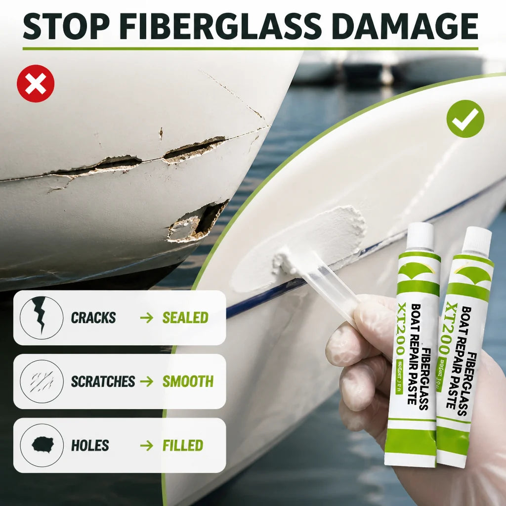 HydraFix™ Fiberglass Repair Paste — Instantly Restore Flawless, Showroom-Ready Surfaces Without the Hassle
