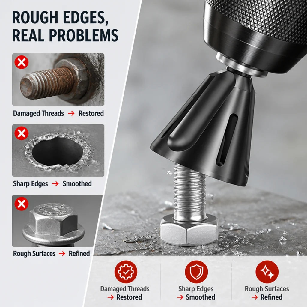 MetalMender™ — Refine rough metal into a smoother, cleaner-looking finish