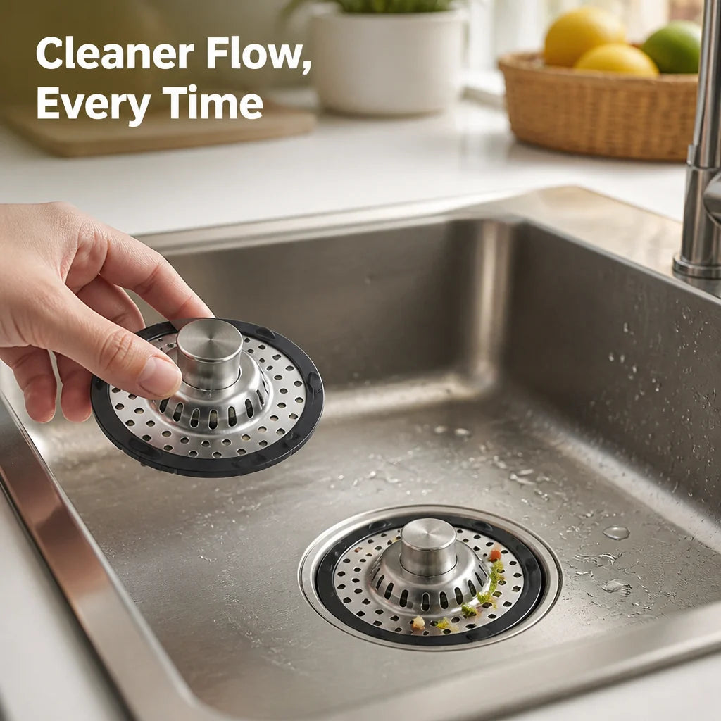 DrainDazzle™ — Effortless Kitchen Control for a Fresh, Spotless Sink Every Day
