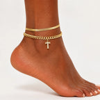 LumeaCharm™ Gold Initial Anklets — Wear Your Unique Story with Effortless Grace