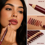 PoutForge™ 12-Piece Matte Lip Sculpting Set — Unleash Bold, All-Day Confidence with Perfectly Defined Lips