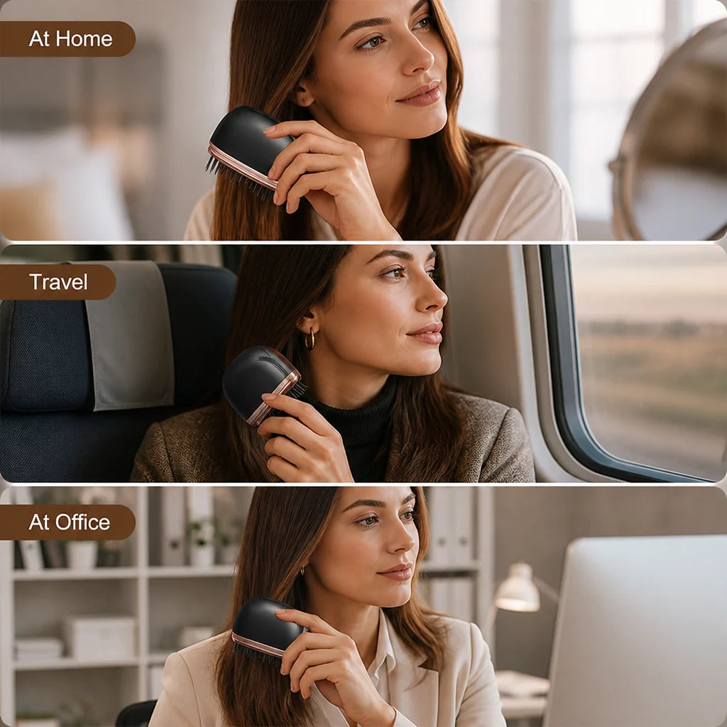 MetroLuxe™ Cordless Hair Straightener Comb — Transform Your Hair Into Silky, Radiant Perfection Instantly