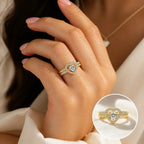AmourArc™ Halo Ring Set — Ignite Passion with Every Sparkling Glance