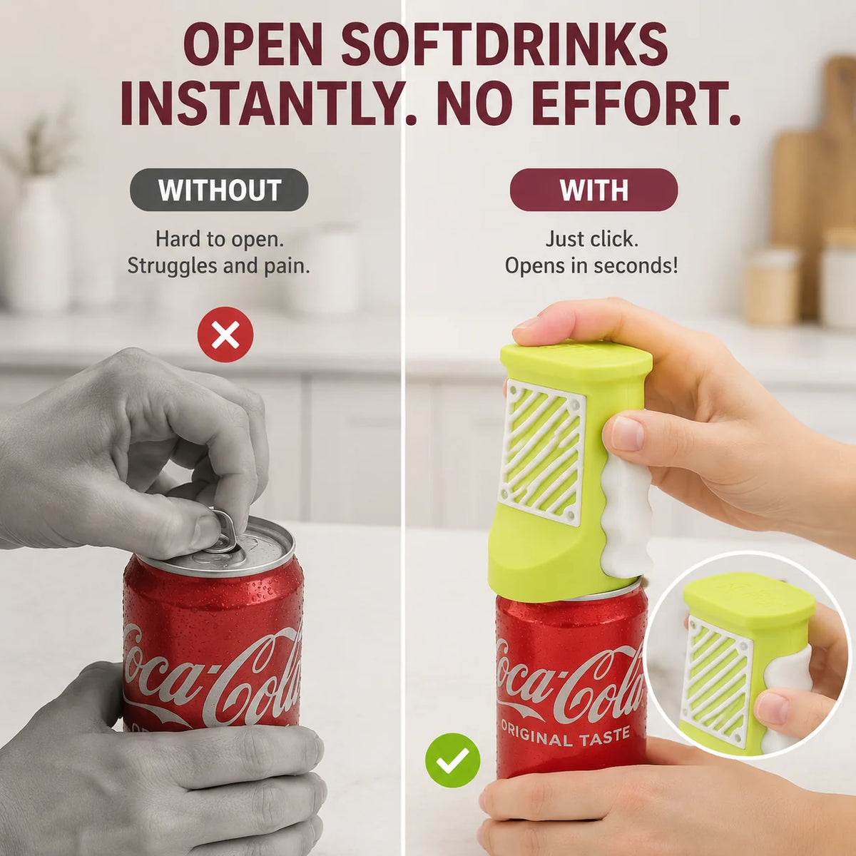 SwiftGrip™ — Open Cans Instantly Without Pain or Struggle
