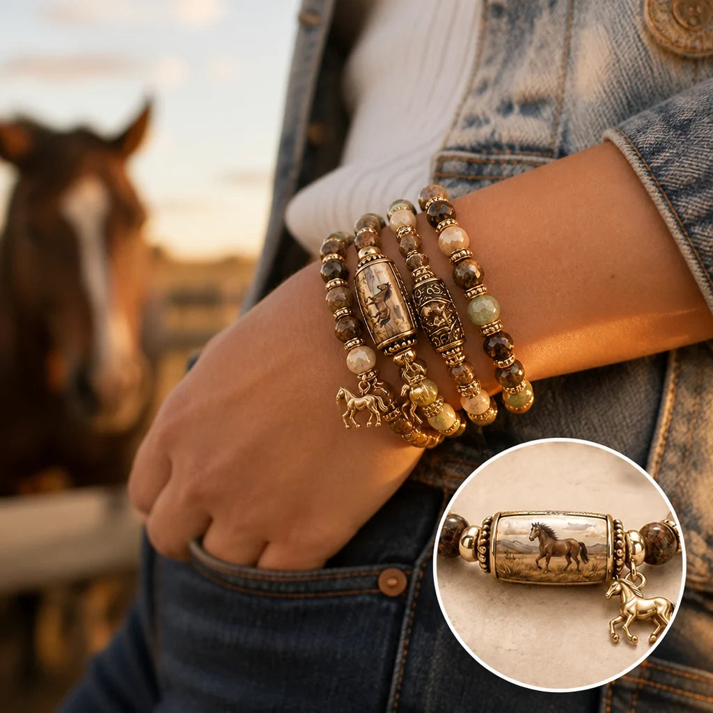 FierceHalo™ Crystal Bracelet — Ignite Your Inner Warrior with Every Powerful Bead