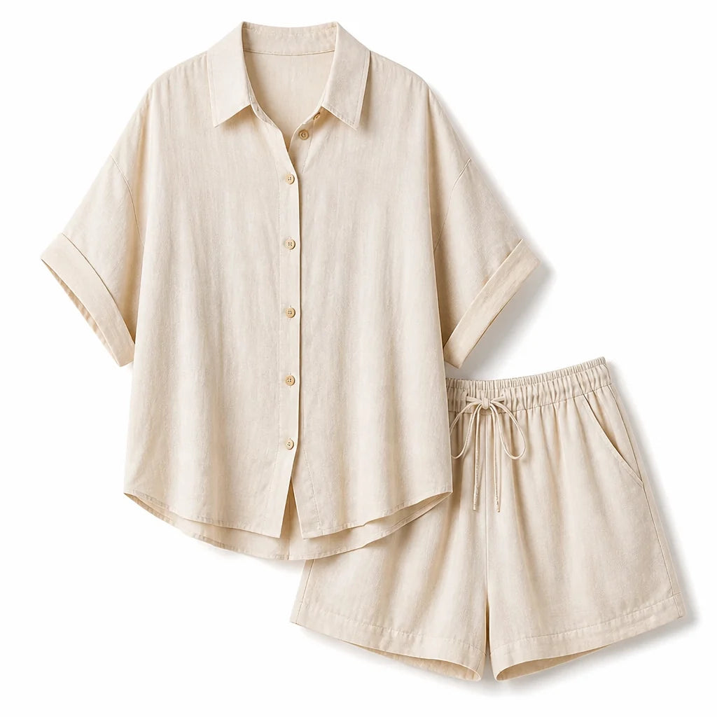 Mirenova™ Two-Piece Lounge Set — Feel Featherlight, Flawless, and Unstoppable All Summer!