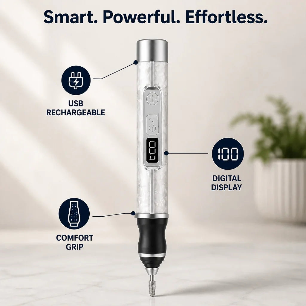 Nailvoro™Electric Nail File & Callus Remover — Effortless Salon-Quality Nails That Boost Your Confidence Instantly