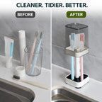 BristleBay™ Toothbrush Organizer — Keep Your Bathroom Fresh, Germ-Free, and Clutter-Free Every Day