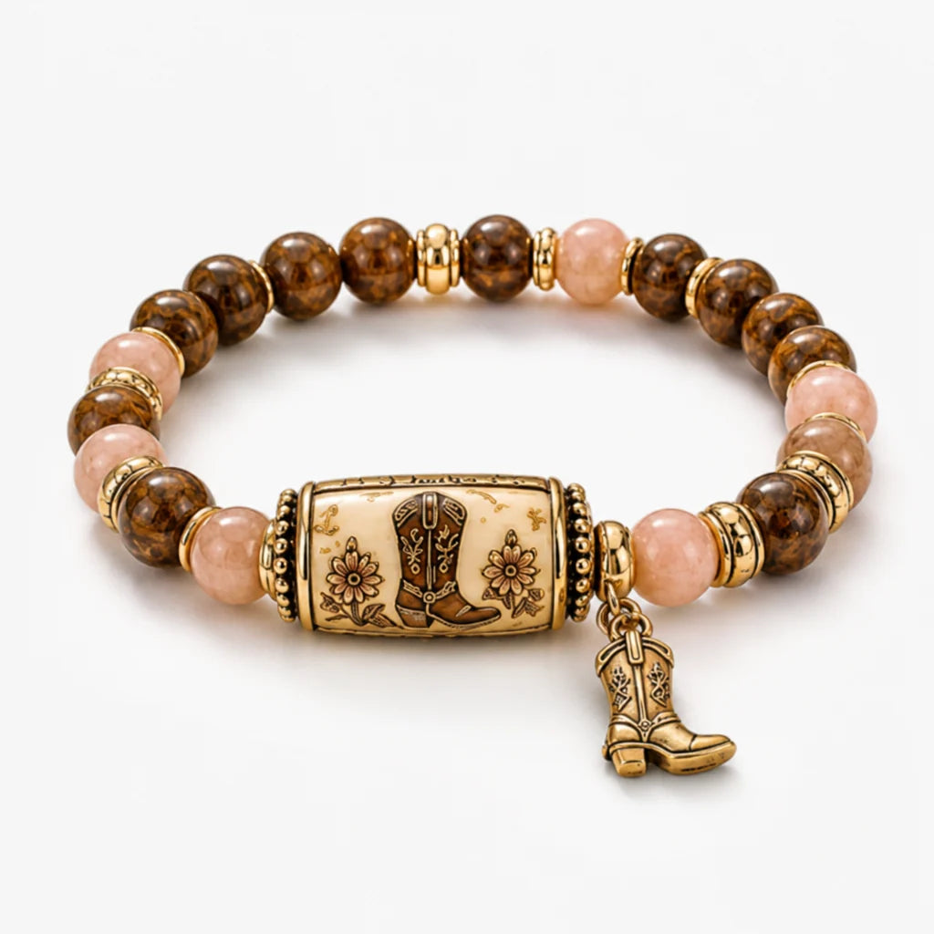 FierceHalo™ Crystal Bracelet — Ignite Your Inner Warrior with Every Powerful Bead