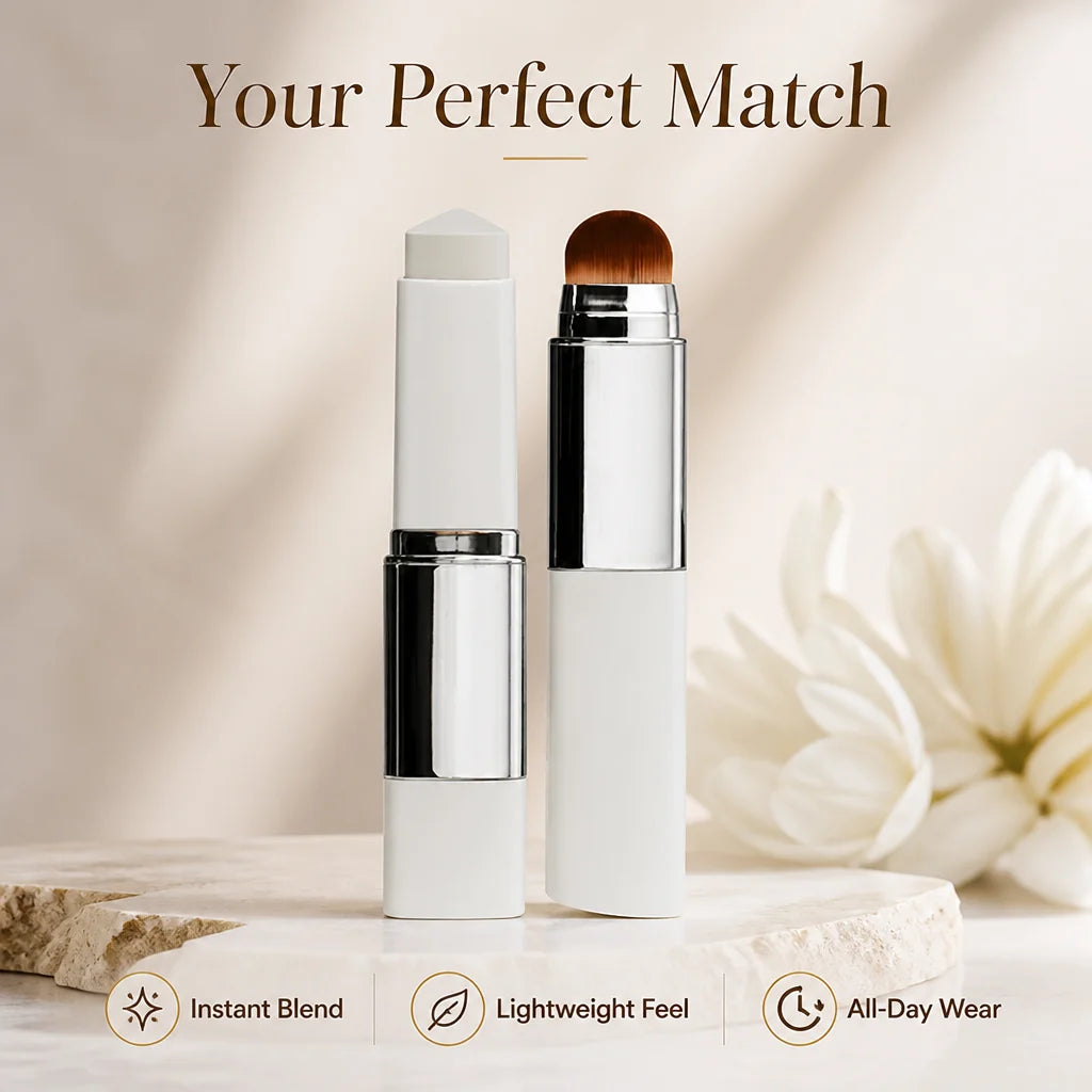 HueMingle™ Color-Adaptive Foundation Stick — Unlock Your True Glow with Every Swipe