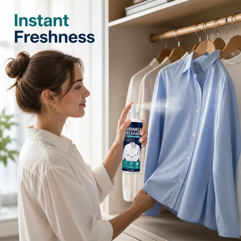 GarmentGlow™ Wrinkle Release Spray — Instantly Flawless, Fresh Clothes Anytime, Anywhere