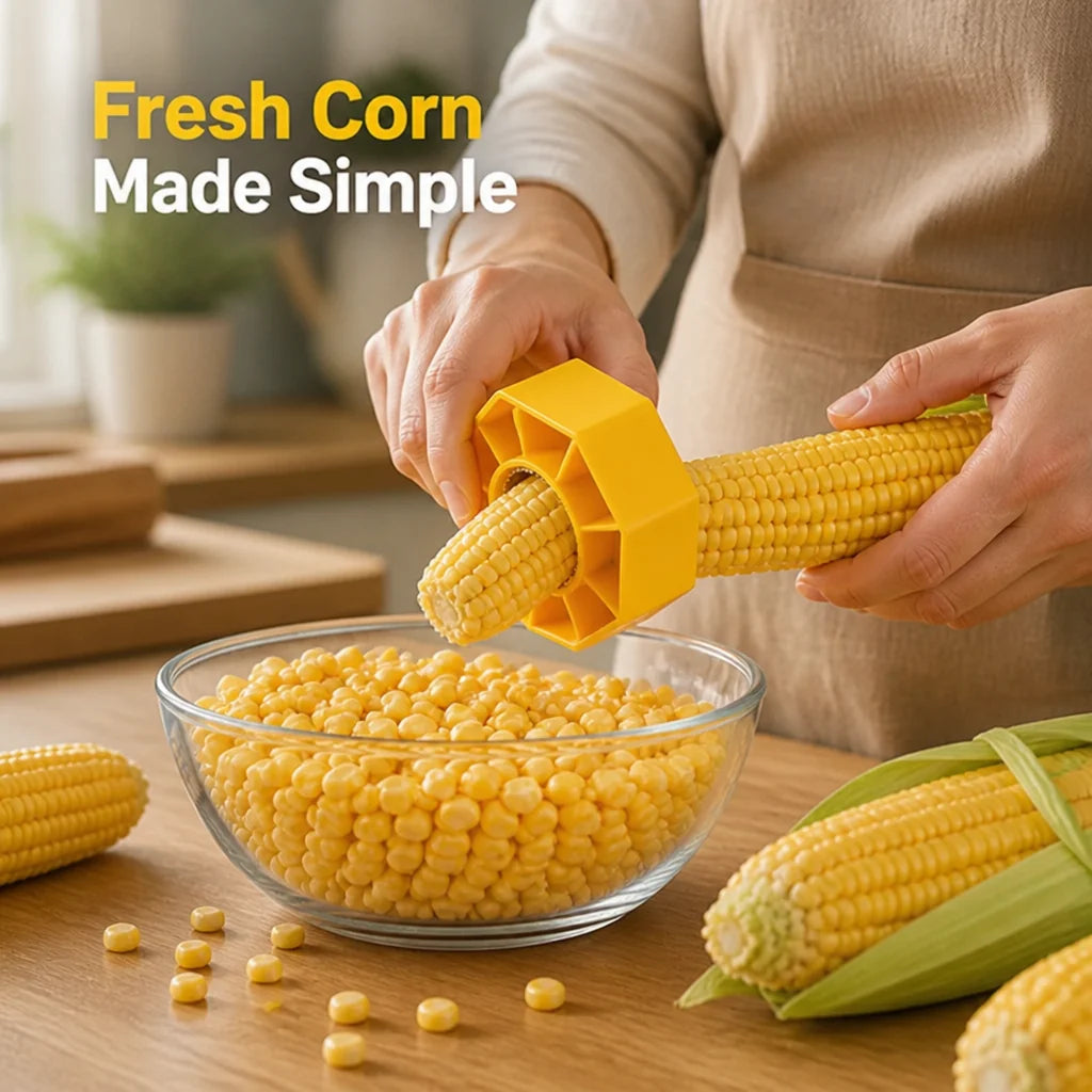 CobCleave™ — Strip Fresh Corn From the Cob With Clean, Easy Cuts