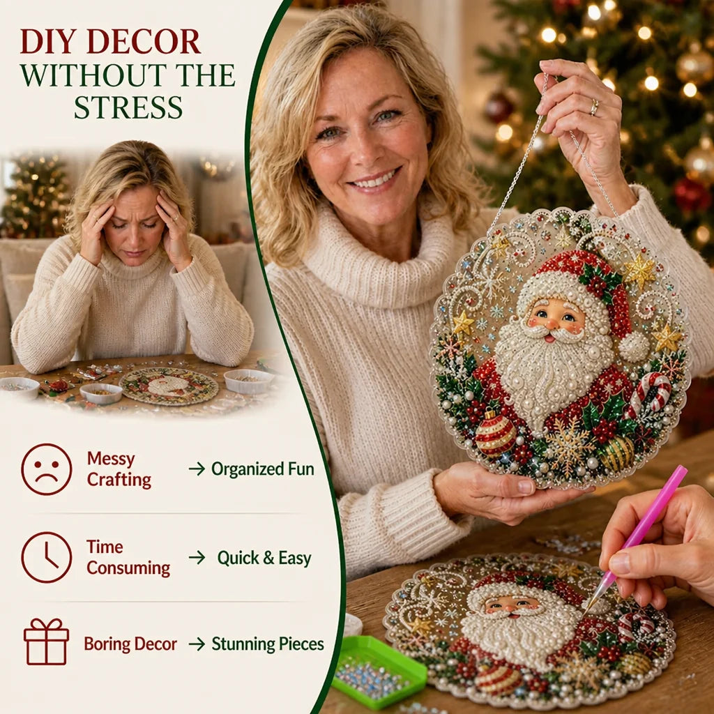 GemTinsel™ DIY Diamond Art Ornament Kit — Create Dazzling Holiday Magic That Lights Up Hearts and Homes