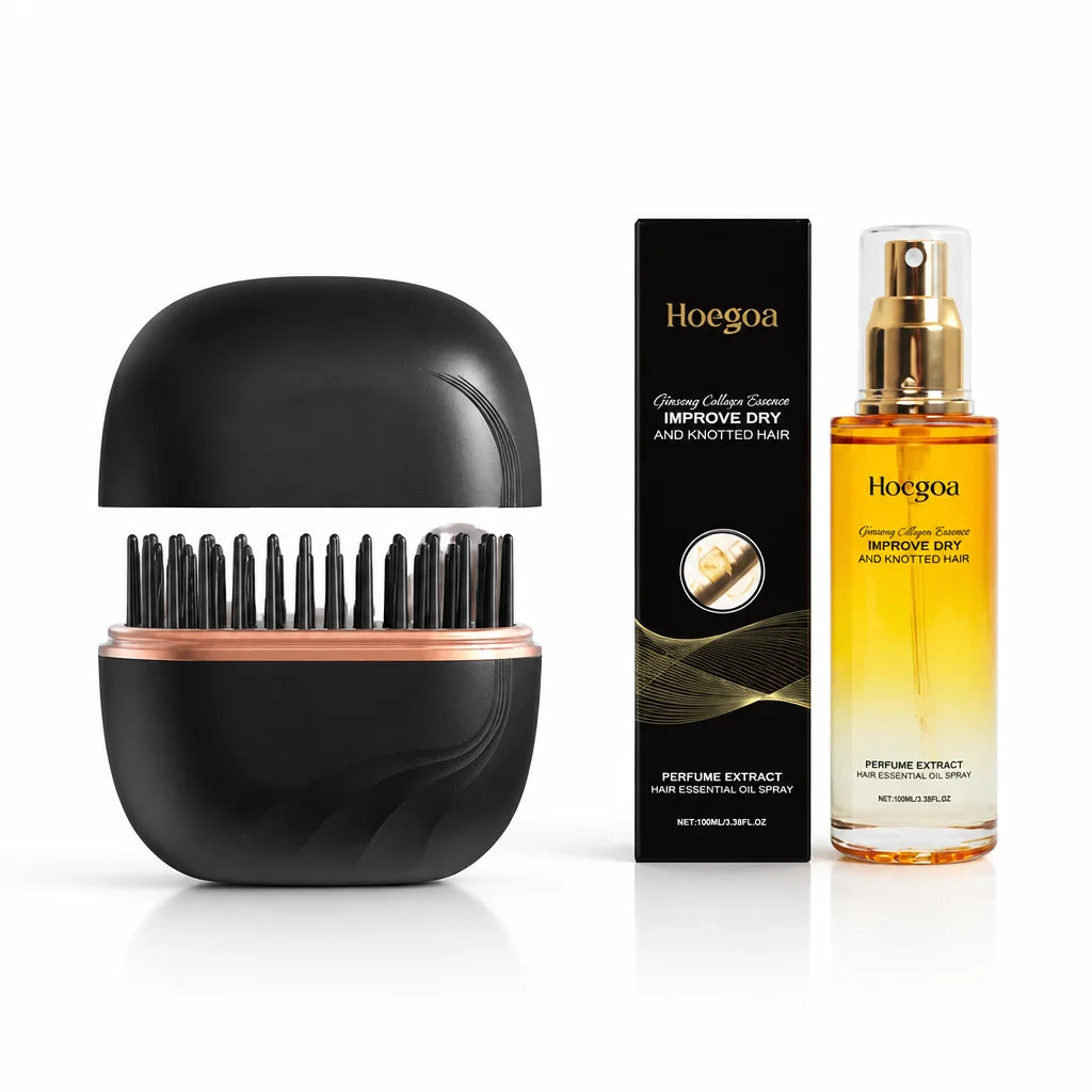 MetroLuxe™ Cordless Hair Straightener Comb — Transform Your Hair Into Silky, Radiant Perfection Instantly