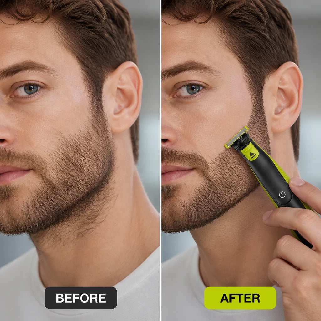 GlideTrim™ — Glide Through Grooming with Effortless, Skin-Safe Precision