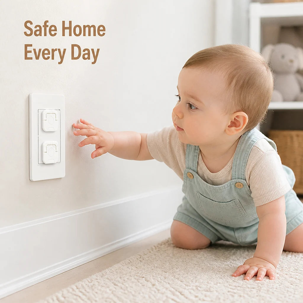 SocketSafe™ Outlet Shield Pack of 10— Instantly Lock Out Danger and Protect Your Child’s Curious Hands