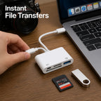 DataDock™ 3-in-1 USB-C Card Reader — Instantly Unlock Your Photos and Freedom from Waiting