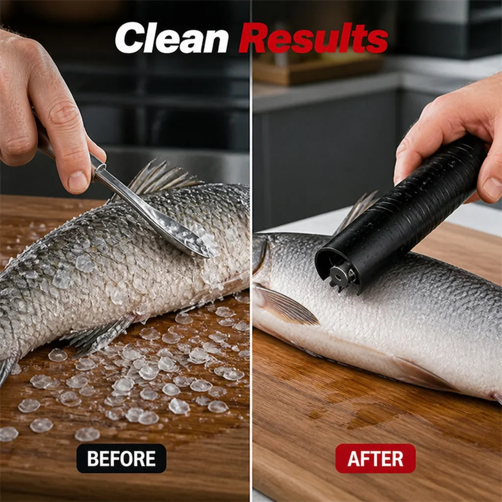 MarinFlick™ — Blast Through Fish Scales Fast and Effortlessly Every Time