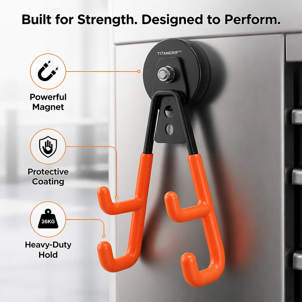 TitanGrip™ Magnetic Double-Claw Hook — Harness Unbreakable Strength to Command Your Space with Confidence