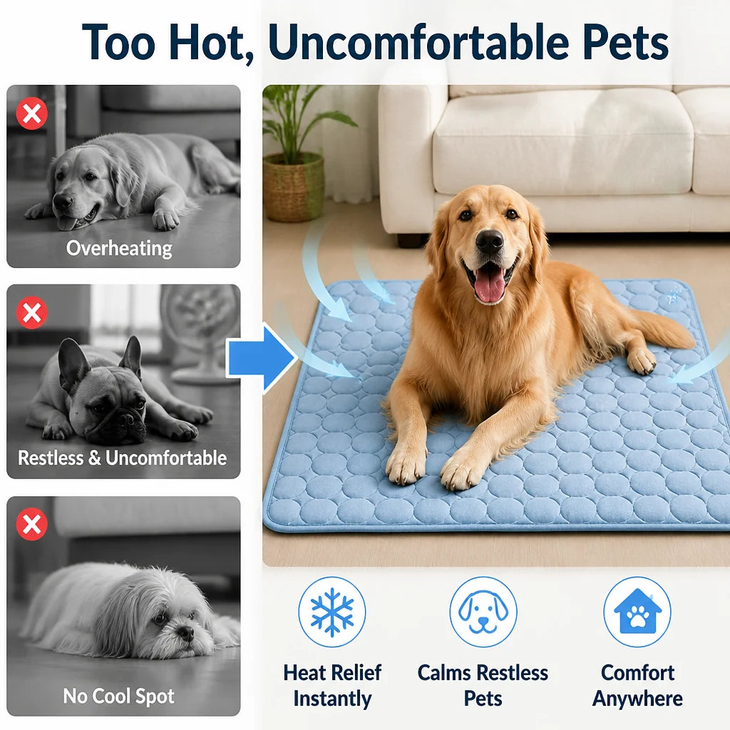 ChillPaw™ — Instant Cool Comfort That Keeps Your Pet Happy, Cool, and Refreshed Anywhere