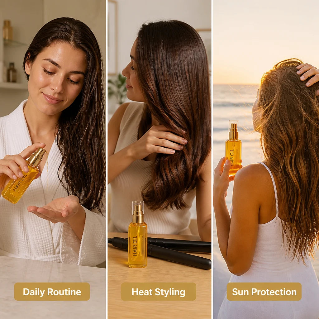 AureviaOil™ Repair Elixir — Bring Your Hair Back to Life with Silky, Head-Turning Shine