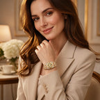 Celestara™ Quartz Bracelet Watch — Command Every Room with Dazzling Confidence and Timeless Precision