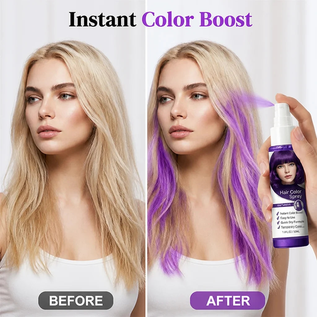 VibranceRush™ Temporary Hair Color Spray — Ignite Instant Confidence with Effortless, Damage-Free Color