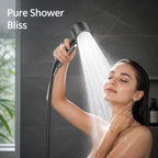 Hydroniva™ 4-Mode Shower Head — high-pressure handheld shower head with multiple spray modes