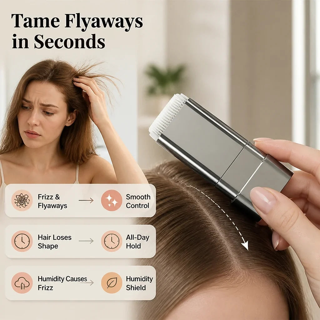 Strandora™™ Hair Touch-Up Stick — Instantly Smooth Flyaways for Head-Turning Confidence All Day