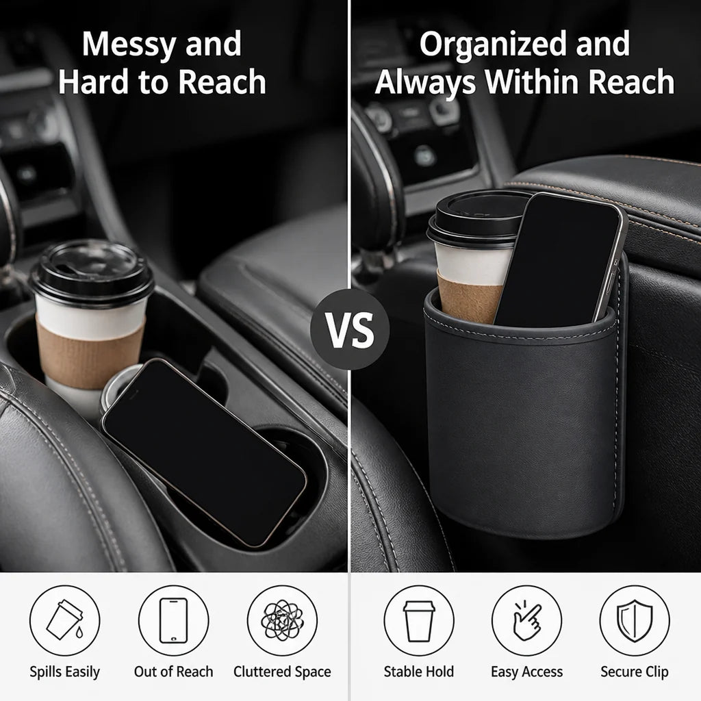 CupNook™ — Keep Your Drink and Phone Right Where You Need Them, No Stress, No Spills