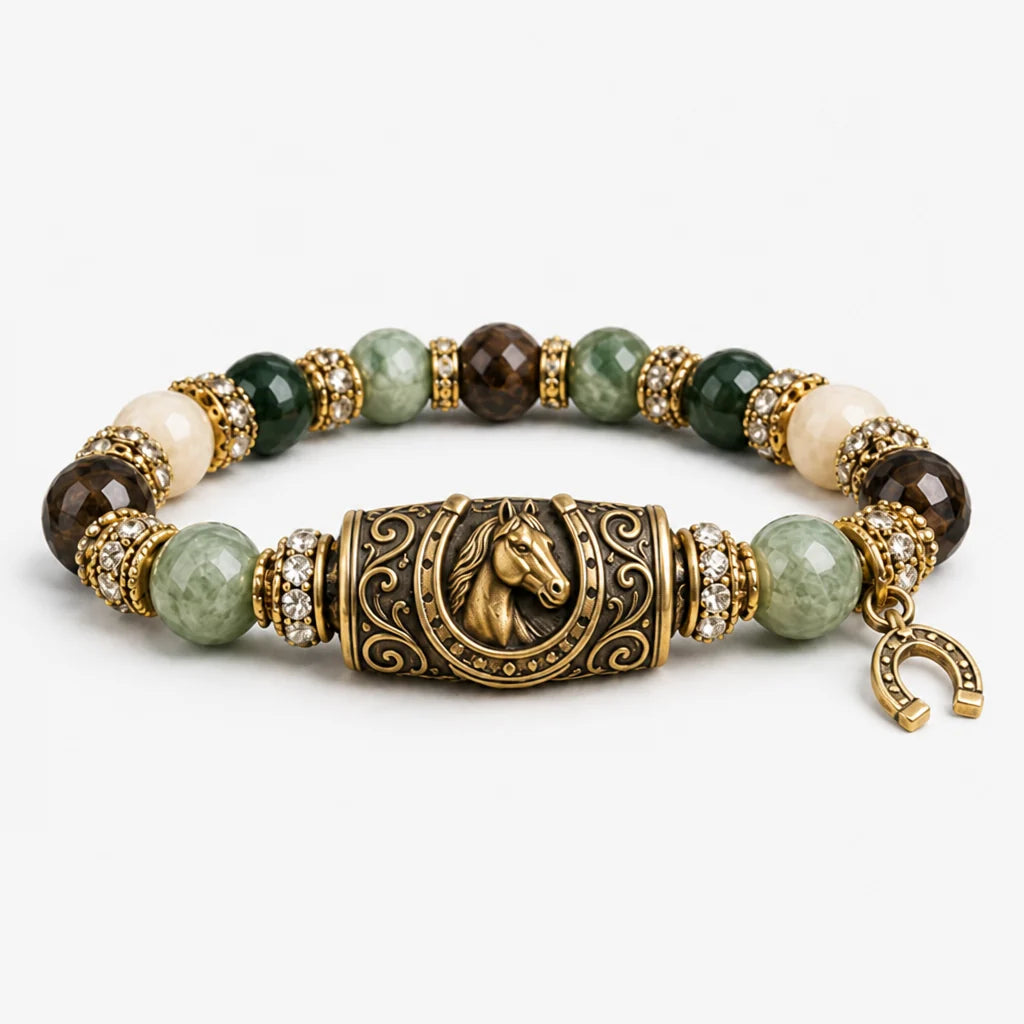 FierceHalo™ Crystal Bracelet — Ignite Your Inner Warrior with Every Powerful Bead