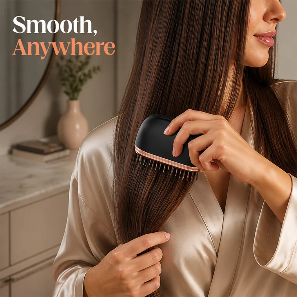 MetroLuxe™ Cordless Hair Straightener Comb — Transform Your Hair Into Silky, Radiant Perfection Instantly