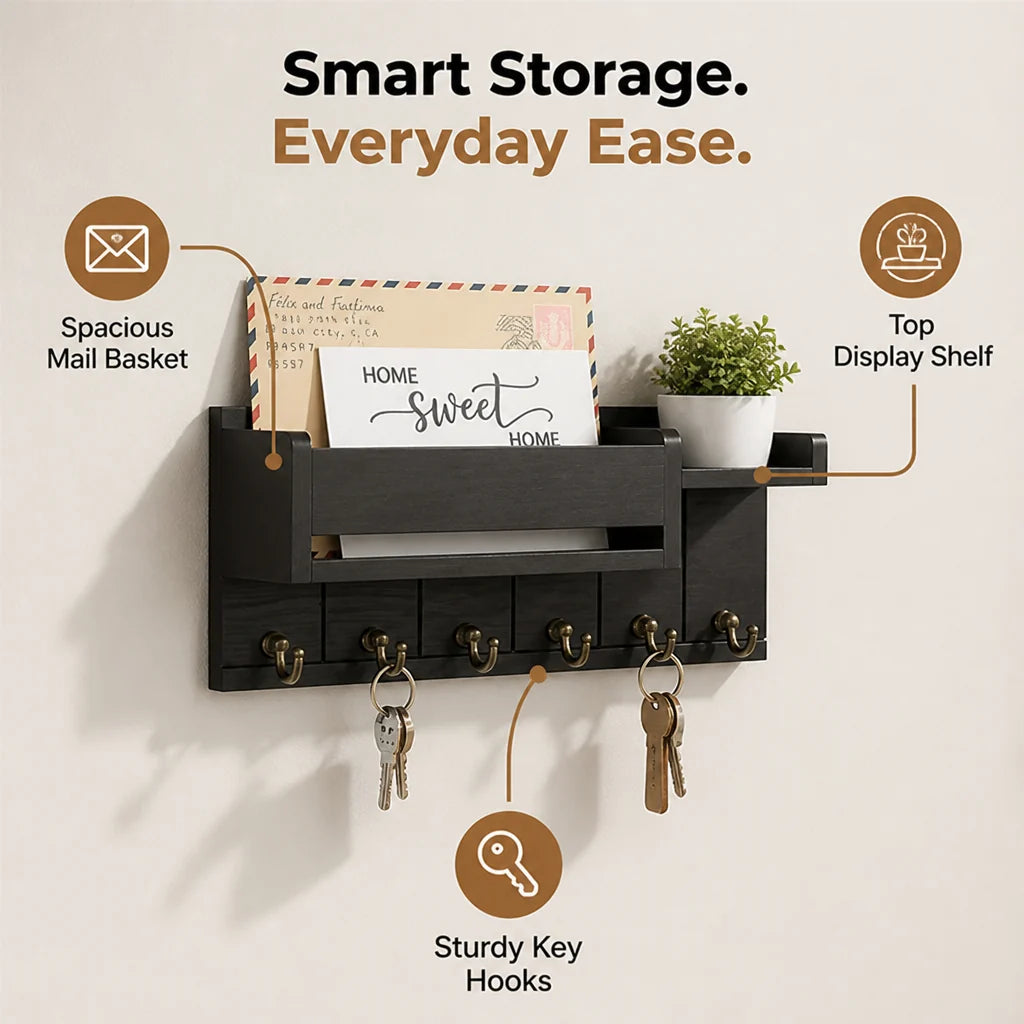 AriaNest™ Wall Organizer — Transform Chaos into Calm and Never Lose a Thing Again