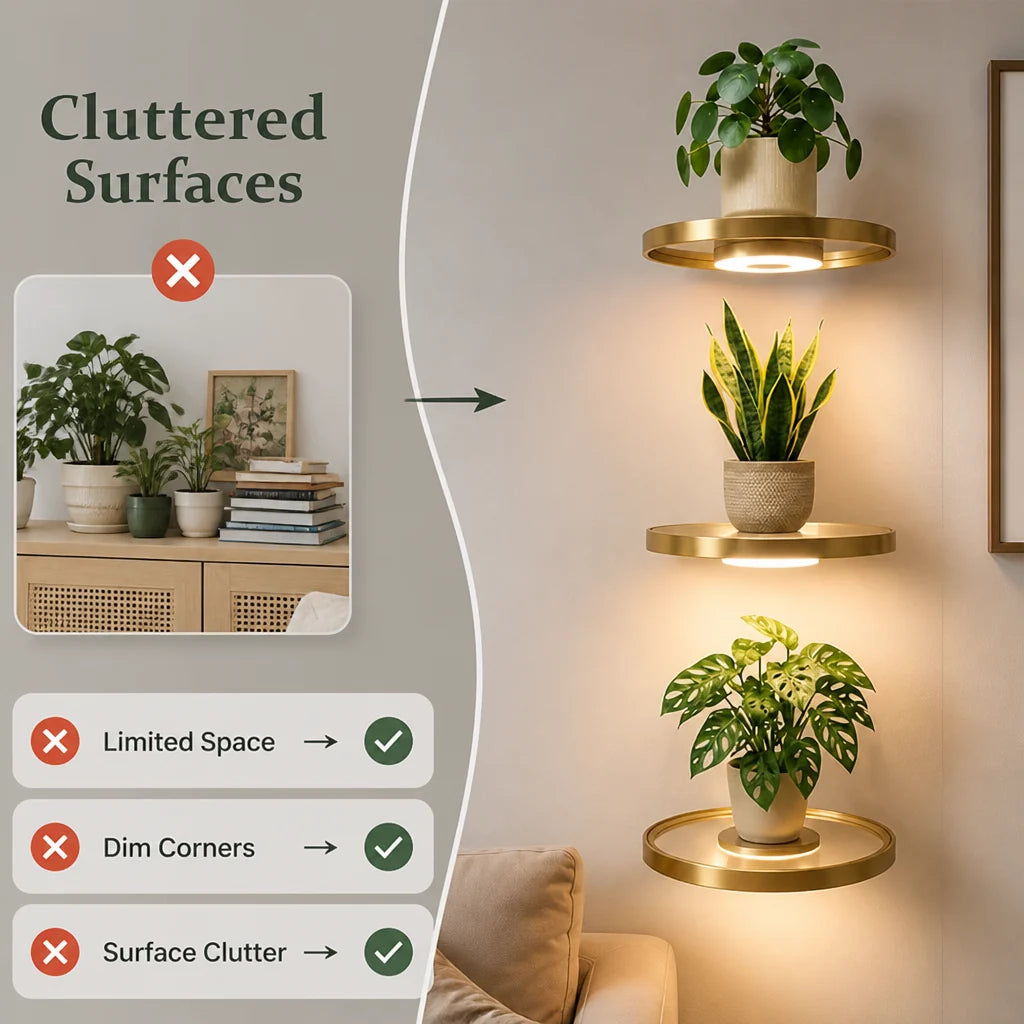 LumiMist™ — Transform Your Walls into a Cozy, Clutter-Free Glow Sanctuary