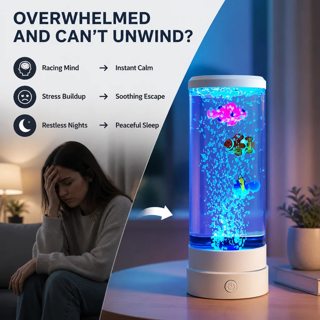 BubbleDrift Lamp — Let Gentle Bubbles Float Through a Mesmerising Glow