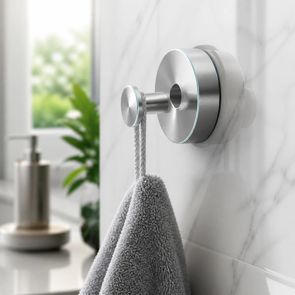 SuctionSnap™ Stainless Steel Suction Hooks — Instantly Transform Chaos into Pristine, Clutter-Free Bliss