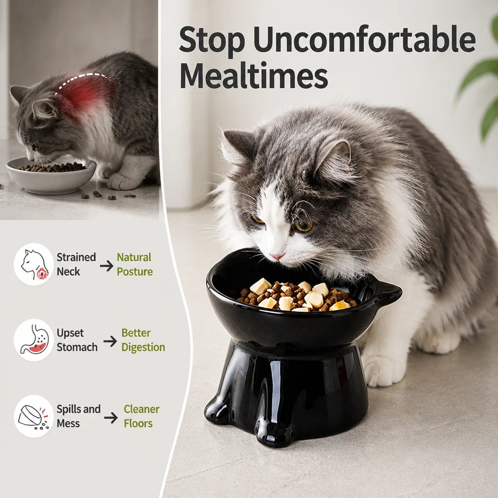 LunaLift™ — Transform Your Cat’s Mealtime into Pure Comfort and Joy