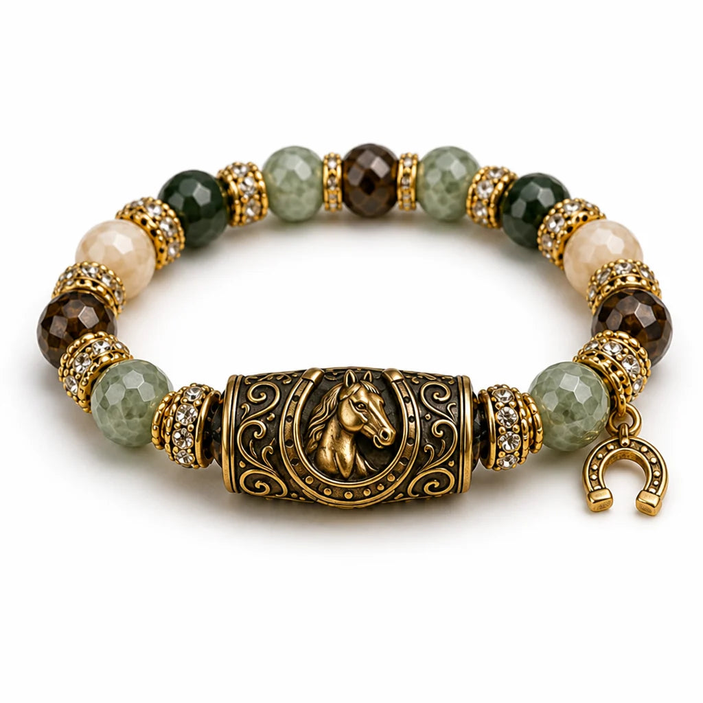 FierceHalo™ Crystal Bracelet — Ignite Your Inner Warrior with Every Powerful Bead