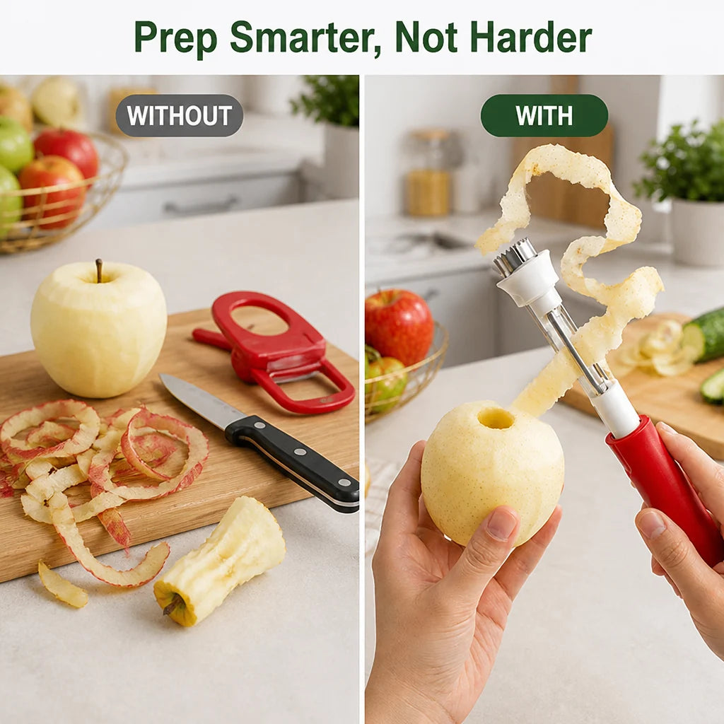 CoreCraft™ — Peel and Core Apples Instantly for Effortless Kitchen Joy